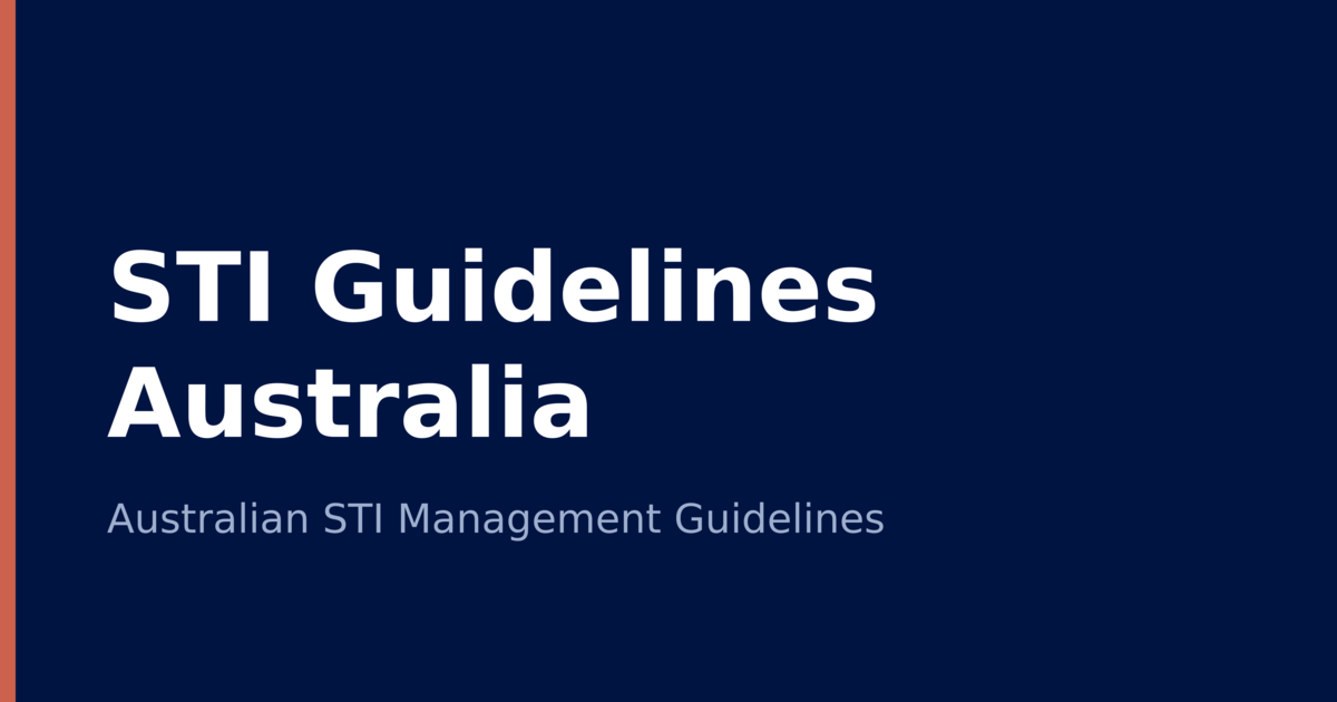 What's New | STI Guidelines Australia